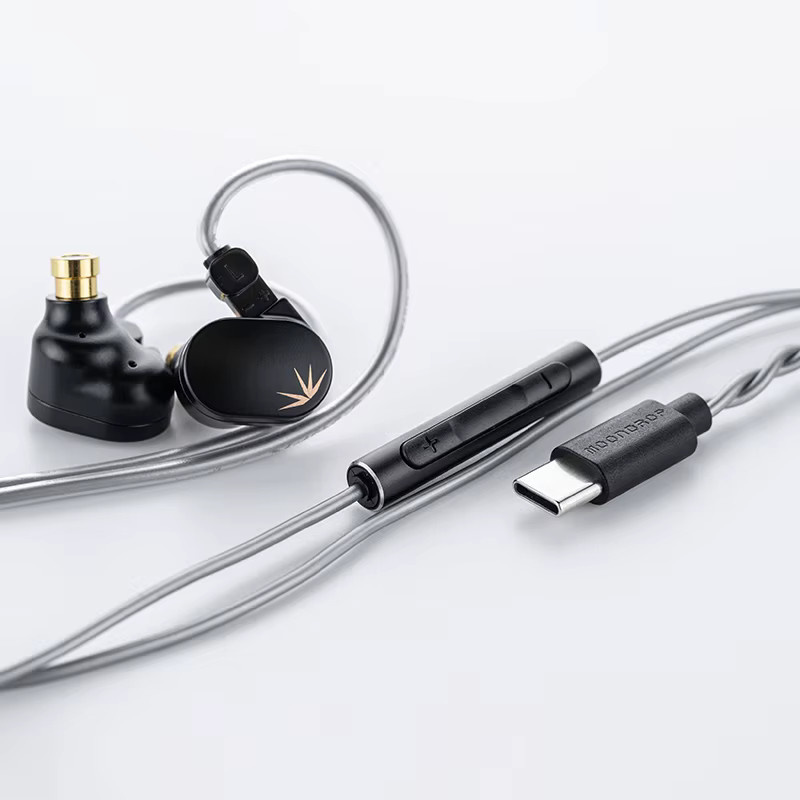Moondrop Chu II DSP In-Ear-Monitore mit USB-C Anschluss und Mikrofon in Schwarz - Bild 2