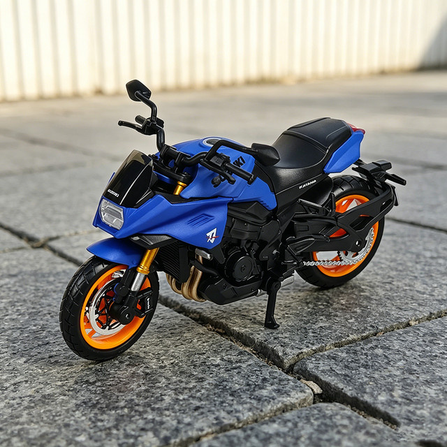 Maisto Suzuki Katana Motorradmodell, 1:18, Blau - Bild 1