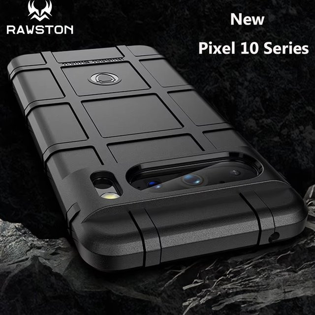 Stoßfeste Silikon Handyhülle von Rawston für Google Pixel 10 Pro XL 9 8 7 7A 6 6A in Schwarz - Bild 1