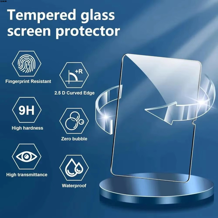 2 Stück Xiaomi Displayschutzfolie aus gehärtetem Glas für Redmi Pad 2 11 Zoll, Pad 2 Pro und Poco Pad 12,1 Zoll, transparent, 9H Hartgrad, HD kratzfest - Bild 5