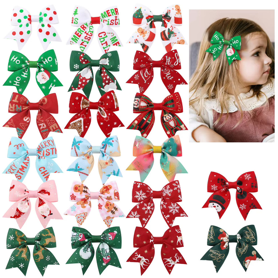 BABY BOWS Haar Clips, 10er Set, Weihnachten, Kinder - Bild 2