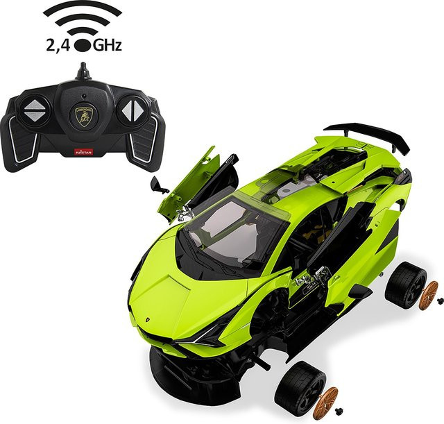 Jamara Lamborghini Sián FKP 37 Rennwagen Bausatz 1:18 grün - Bild 5