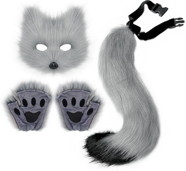 Yiran toy Halloween Tier Cosplay Requisiten, Plüsch, 1-teiliges Set, ab 8 Jahren - Bild 1