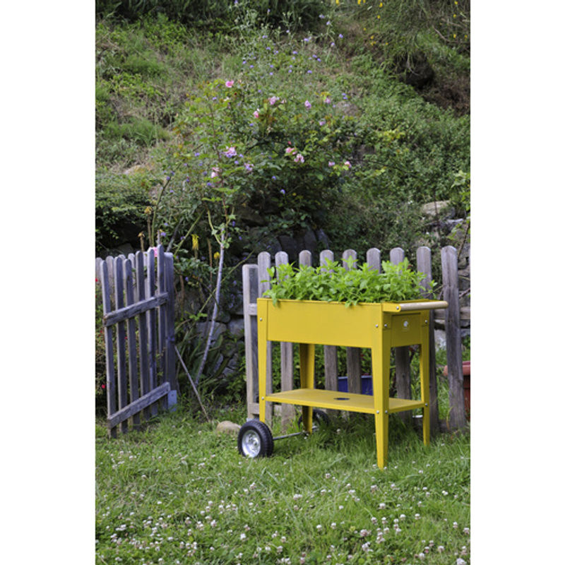 Herstera Garden Kräuterfabrik Urban Hochbeet aus Metall in Gelb, B/T/H: 50 x 35 x 80 cm - Bild 8