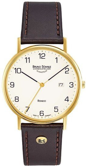 Bruno Söhnle Armbanduhr, Quarz, Edelstahl, Weiß, 38 mm, Herren - Bild 1