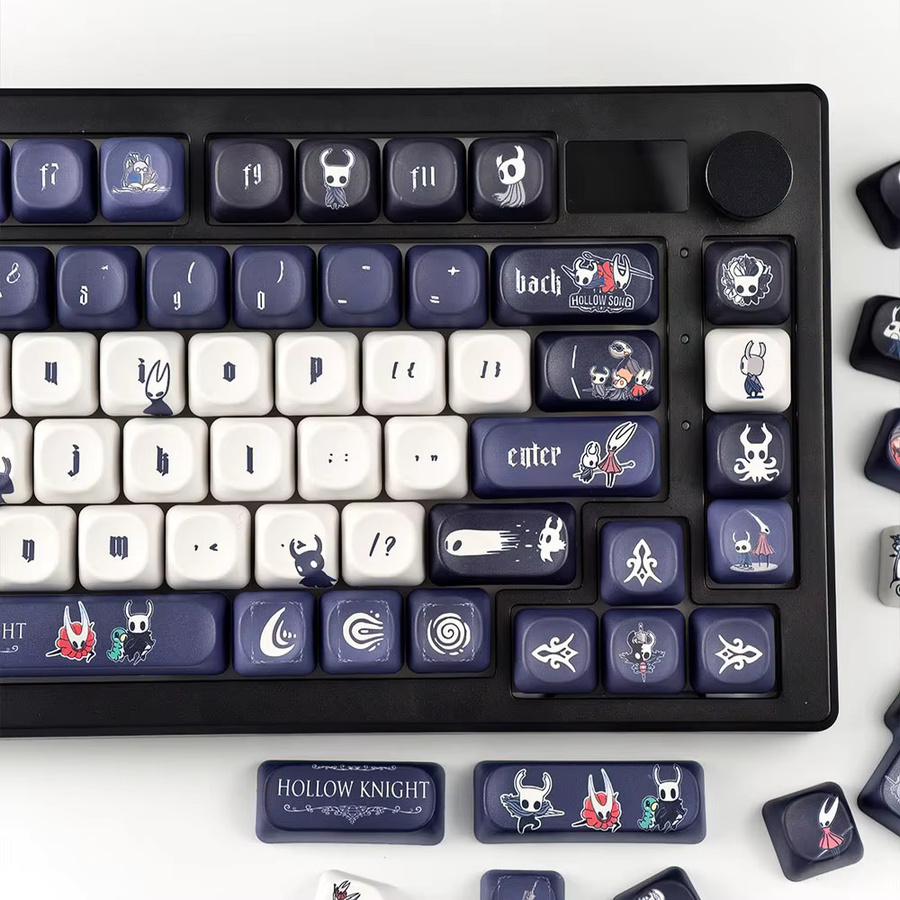 MAIMOOO Hollow Knight Tastenkappen im MOA-Profil, PBT-Sublimation, Marineblau und Schwarz - Bild 5