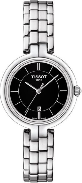 Tissot Armbanduhr, Quarz, Edelstahlgehäuse, 30 mm, Stahlarmband, Schwarz - Bild 1