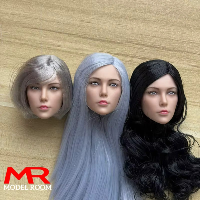 MAK Ye Head Sculpt Carving Model, 1/6 Scale, Female Soldier Action Figure Body Dolls - Bild 2