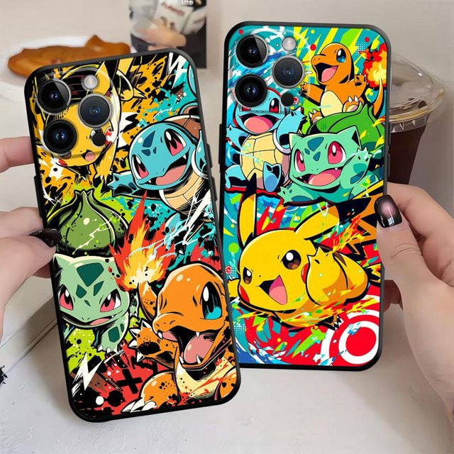 Handyhülle mit Cartoon Pokemon Design für Apple iPhone 16 15 14 13 12 11 7 8 XR XS MAX in Multicolour - Bild 1
