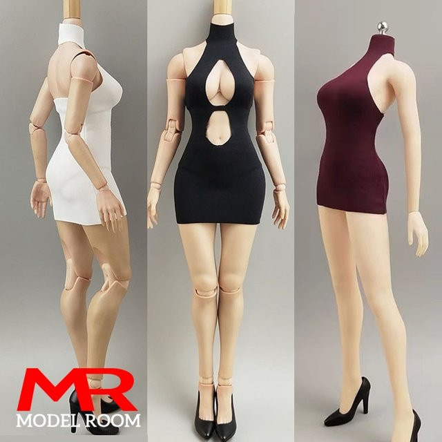 MAK Weibliche High Neck Backless Kleid Kurzer Rock Kleidung, Zubehör - Bild 1