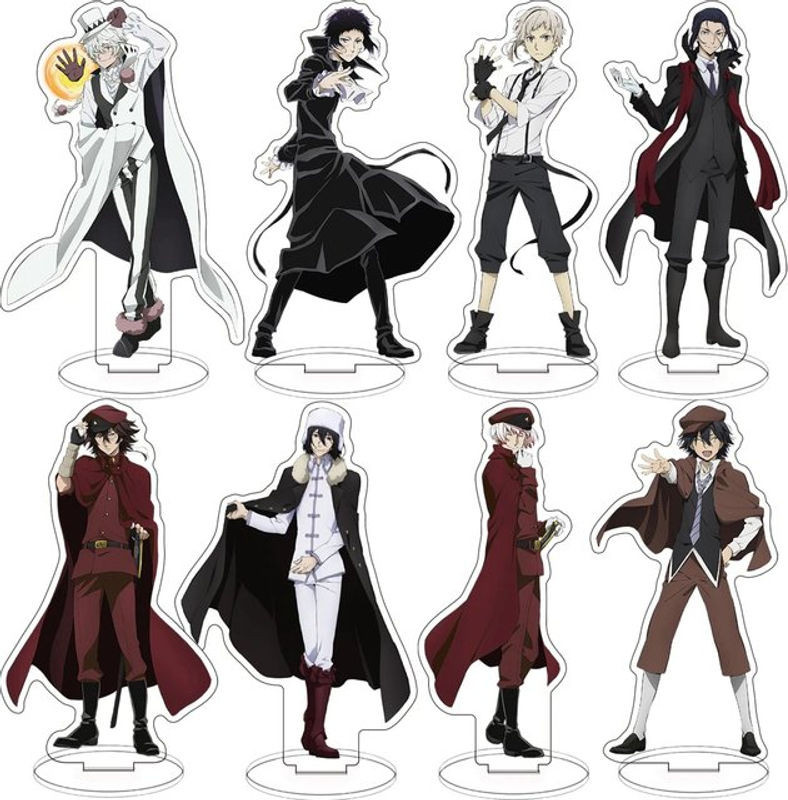 Bandai Bungou Stray Dogs Acryl Standfigur Atsushi Nakajima Dazai Chuya Ryunosuke mehrfarbig - Bild 1