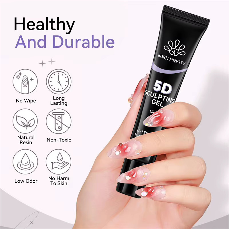 BORN PRETTY Sculpting Gel, Clear, 15 ml - Bild 5