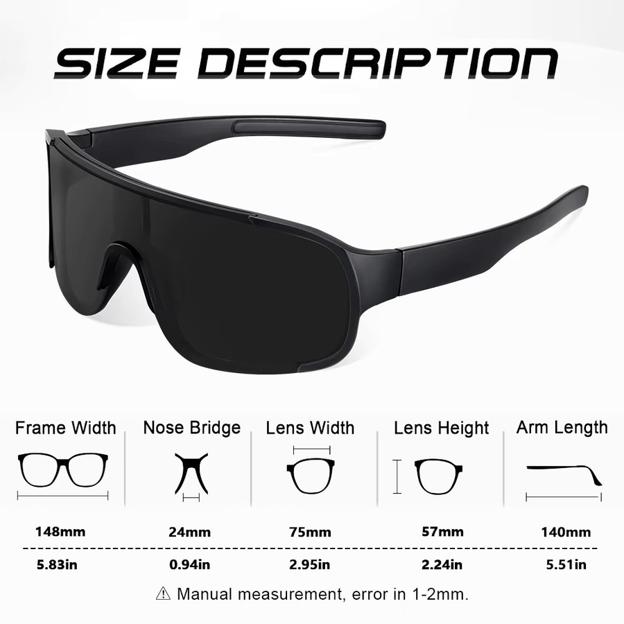 CRIXALIS Sonnenbrille, Übergroß, Vollrand, Kunststoff, Unisex - Bild 5
