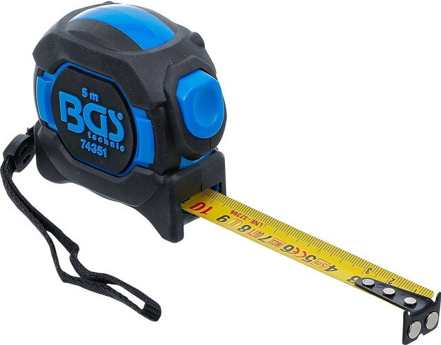 BGS Rollbandmaß in Gelb und Blau mit 5 m Länge und 19 mm Breite - Bild 1