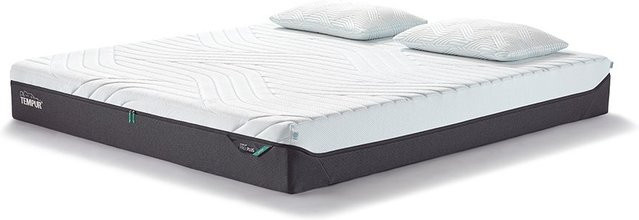 Tempur Pro Plus CoolQuilt Matratze Medium H2 in Weiß mit Temperaturregulierung und abnehmbarem Bezug - Bild 1