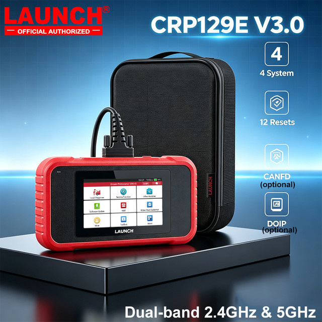 LAUNCH CRP129E V3.0 Creader Professional OBD-Scanner mit CANFD und DoIP Unterstützung für Motor und Getriebe inklusive Adapterkabel BST360 - Bild 1