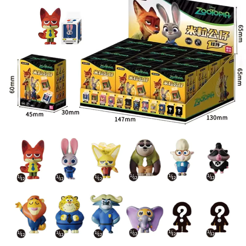 JANDOOM Disney Zootopia Mickey Mouse Winnie The Pooh Stitch Toy Story Anime Figur Modell Rice Grain Puppe Überraschung Blind Box Spielzeug - Bild 2
