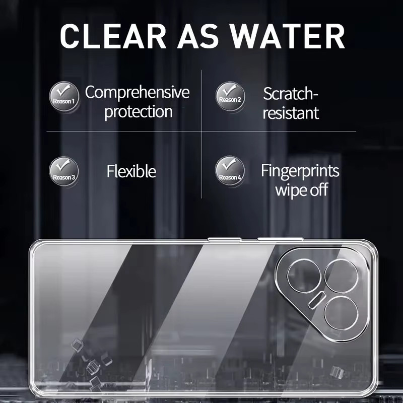 Transparentes Silikon Schutzcase für Tecno Pova 7 Pro 5G und Tecno Pova 7 Neo, stoßfeste Handyhülle - Bild 4