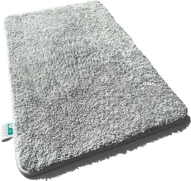 Casa Pura Badematte Sky Uni in Silver Grey aus Mikrofaser, rechteckig und modern - Bild 1