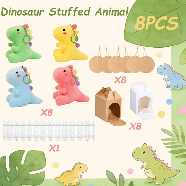 Linyi toy Dinosaurier Plüschtier, Bunt / Mehrfarbig, 12 cm - Bild 1