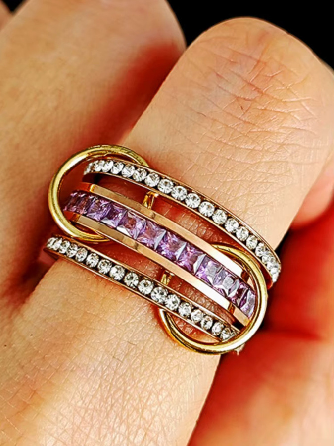 Spinelli Kilcollin Ringe Set, Edelstahl, Zirkonia, Damen, Klassisch - Bild 6
