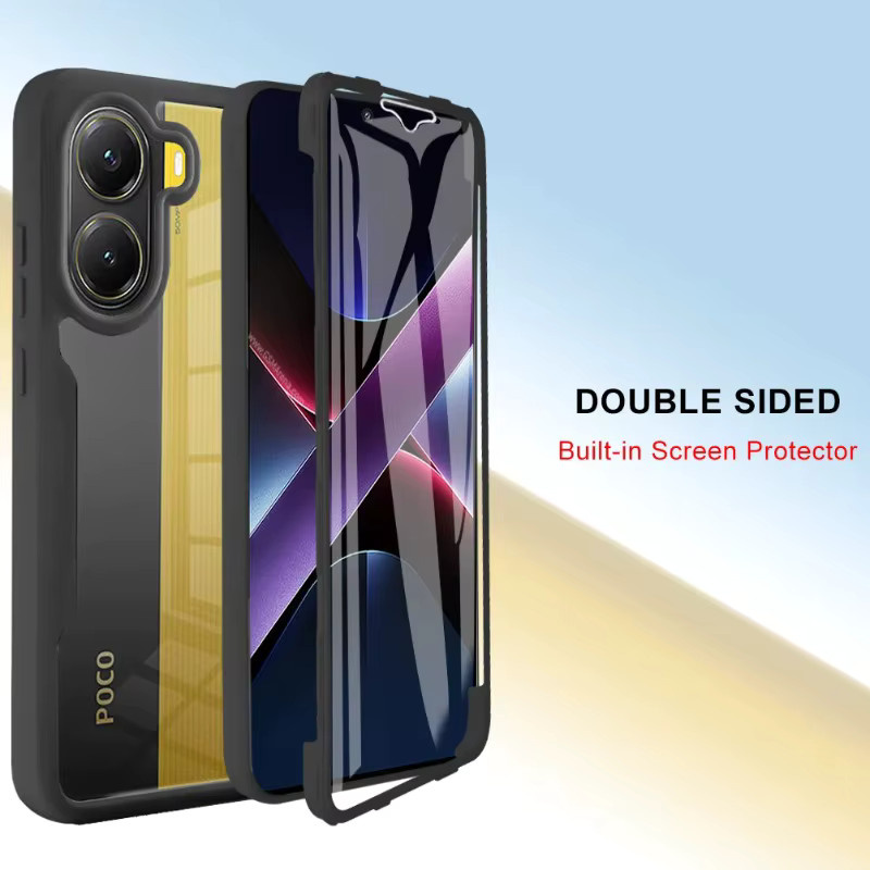 360 Grad Vollständiger Displayschutz und Transparente Ott-Box Hülle für Xiaomi Poco X8 Pro Max X7 F8 Ultra F7 M8 M7 Pro Redmi Turbo 5 5 Max - Bild 4