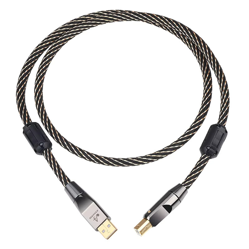 Canare HiFi USB OTG Kabel 6N OFC Typ C auf Typ B Audiokabel für DAC und Soundkarten, Schwarz, 500 cm - Bild 4