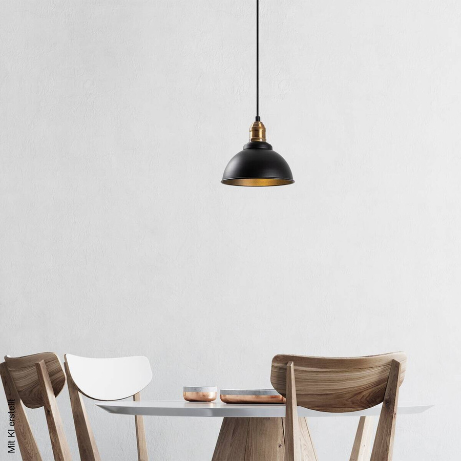 Opviq Pendelleuchte Varzan-10830 in Schwarz aus Metall mit E27 Fassung, B/H/T: 21 x 116 x 21 cm - Bild 3