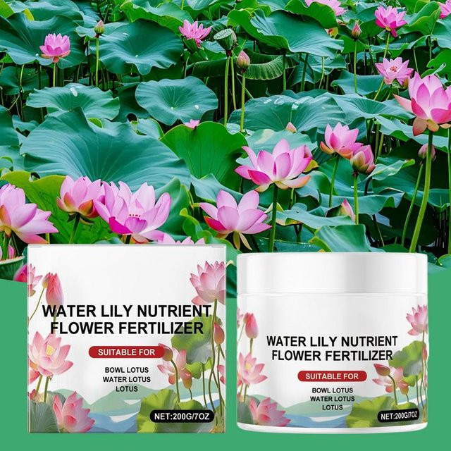 Hydroponischer Lotusdünger für Seerosen und Teichpflanzen zur Förderung des Wachstums und der Blüte, Weiß - Bild 1