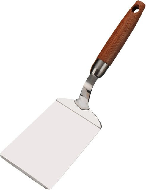 FEB.WIND Edelstahlspatel mit Holzgriff in Silber für Grillen und Küche - Bild 1