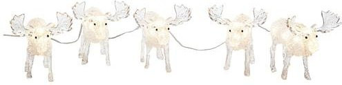 Konstsmide LED Acryl-Elche im 5er-Set in Weiß mit warmweißer Beleuchtung, Höhe: 13 cm - Bild 1