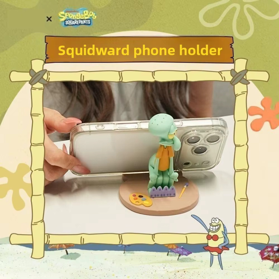 Bandai SpongeBob Schwammkopf Thaddäus Handyhalterung, Anime-Figur - Bild 5