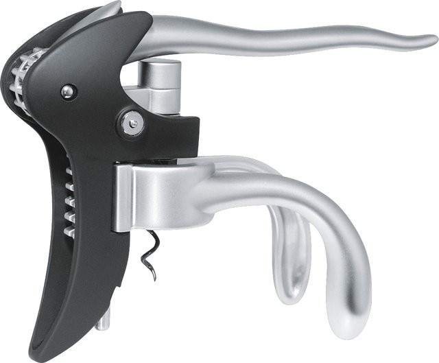 Cilio Korkenzieher VITESSE in Schwarz und Silber aus Metall - Bild 1