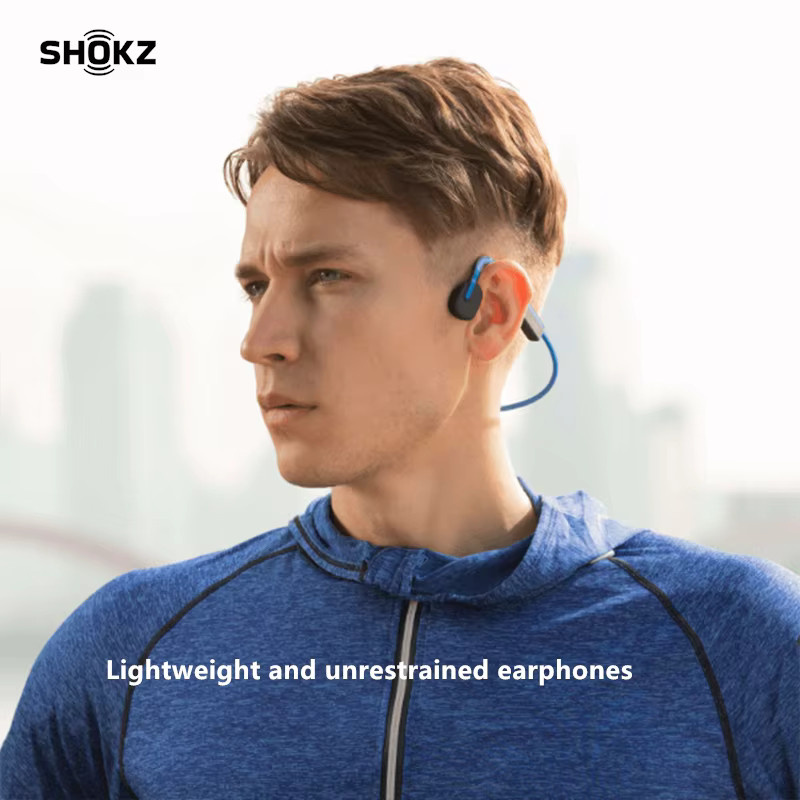 Shokz OpenMove S661 Knochenleitungskopfhörer in Grau mit Bluetooth 5.1 und IP55 Wasserbeständigkeit als kabelloses Sport-Headset mit offenem Ohrdesign - Bild 3
