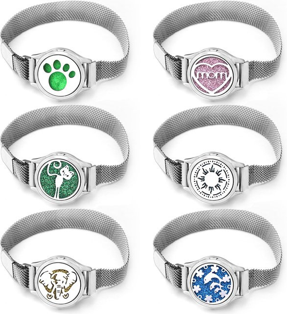 Armband Edelstahl, Herzförmiges Mutter Medaillon, Silber - Bild 1