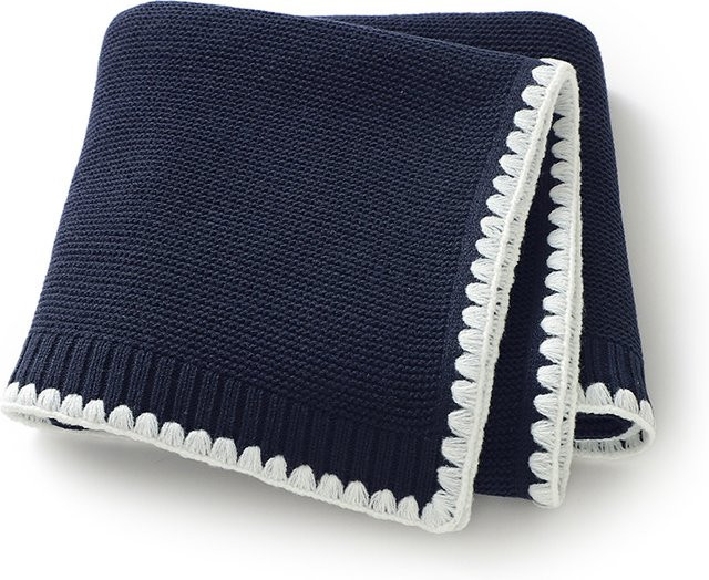 Mimixiong Strickdecke für Babys in Neutral, 90 x 70 cm - Bild 1