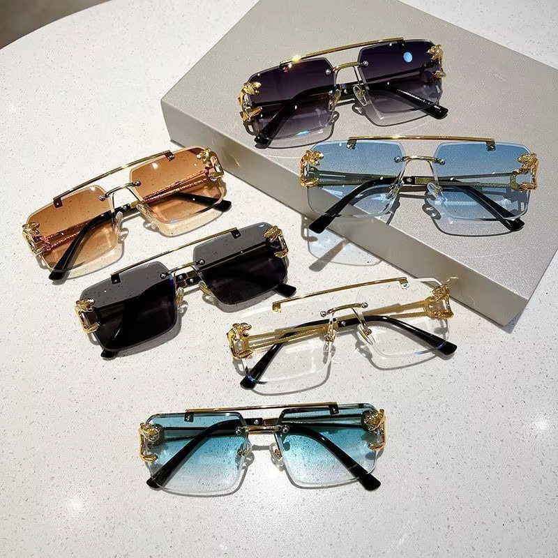 ERIKOLE Sonnenbrille randlos, eckig, Metall, Unisex - Bild 2