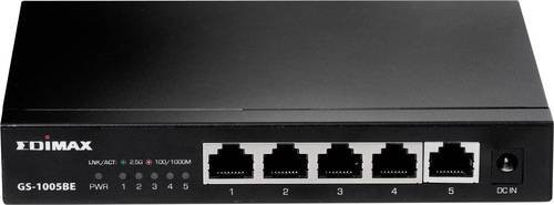 Edimax GS-1005BE Unmanaged Netzwerk Switch mit 5 Ports 2.5 GBit/s in Schwarz - Bild 1