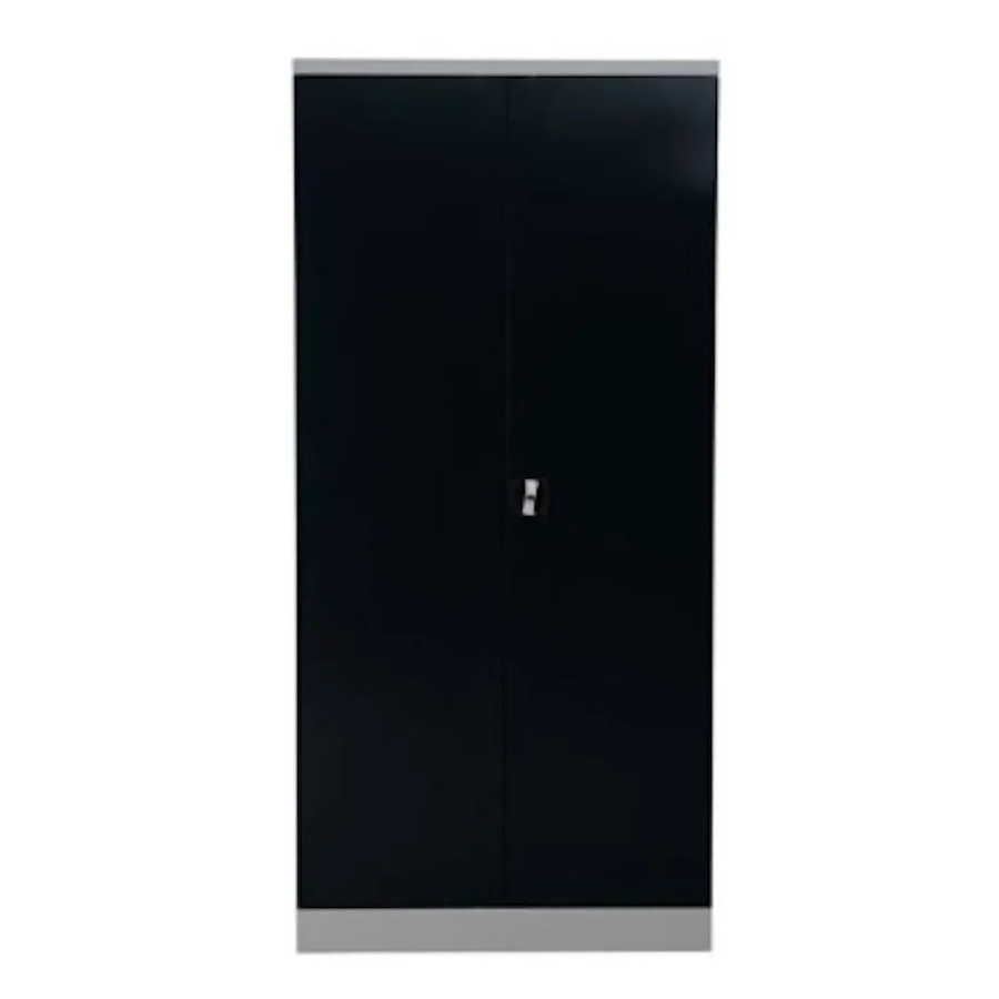 PROREGAL Stahlschrank Bee mit 4 Fachböden und Schloss, Grau und Anthrazit, H x B x T: 195 x 92 x 60 cm - Bild 2