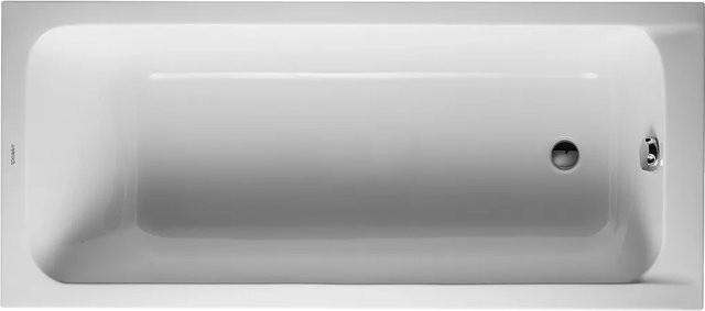 Duravit Acryl-Badewanne D-Code Rechteckig Weiß mit einseitiger Rückenschräge und integrierter Ablage im Fußbereich B/T/H: 170 x 75 x 42 cm - Bild 1