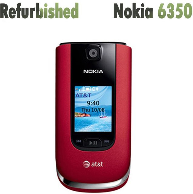 Generalüberholtes Nokia 6350 Mobiltelefon in Rot mit 3G und 1 SIM-Slot - Bild 1