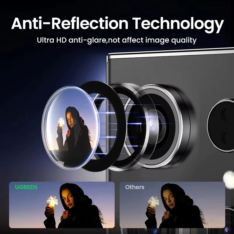 Xiaomi 14T Pro Kamera Schutzfolie aus gehärtetem Glas mit 3D gebogener Metall Objektivabdeckung in Silber und Transparent - Bild 4