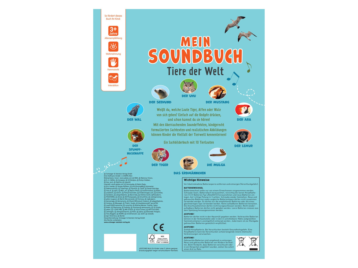 Tiere der Welt, Kinder Soundbuch - Bild 2