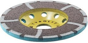 TYROLIT Diamant-Schleifteller PREMIUM Schleifscheibe für Stein und Beton, Durchmesser: 125 mm, Mehrfarbig - Bild 1