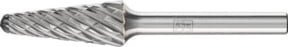 PFERD Hochleistungsfrässtift CAST Rundkegel KEL aus Hartmetall in Silber, Durchmesser: 12 mm, Länge: 30 mm, Schaft-Durchmesser: 6 mm, für Gußeisen - Bild 1