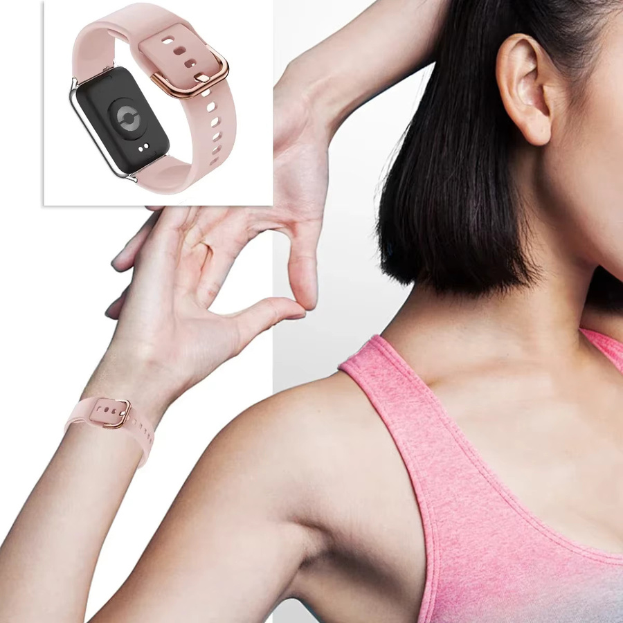 Geekthink Uhrenarmband Silikon, Schwarz, Unisex, Xiaomi Mi Band 9/8 Pro/Redmi Watch 4/5 - Bild 2