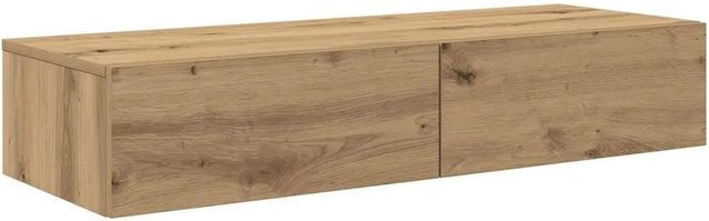 vidaXL Wandregal mit Schubladen Artisan-Eiche, Braun, B/T/H: 100 x 36 x 19 cm - Bild 1