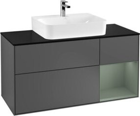 V&B Waschtischunterschrank Finion in Anthrazit, Breite: 120 cm, Tiefe: 50,1 cm, Höhe: 50,1 cm - Bild 1