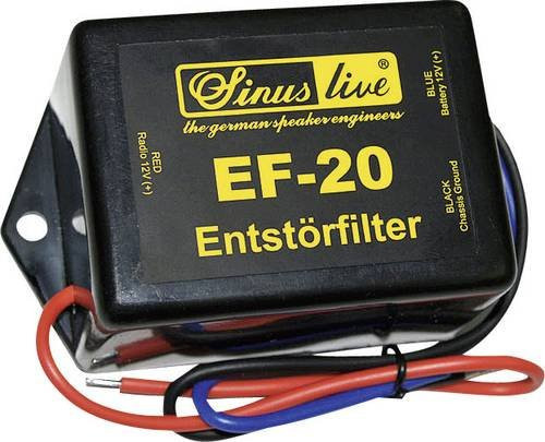 Sinuslive EF-20 Entstörfilter in Schwarz - Bild 1