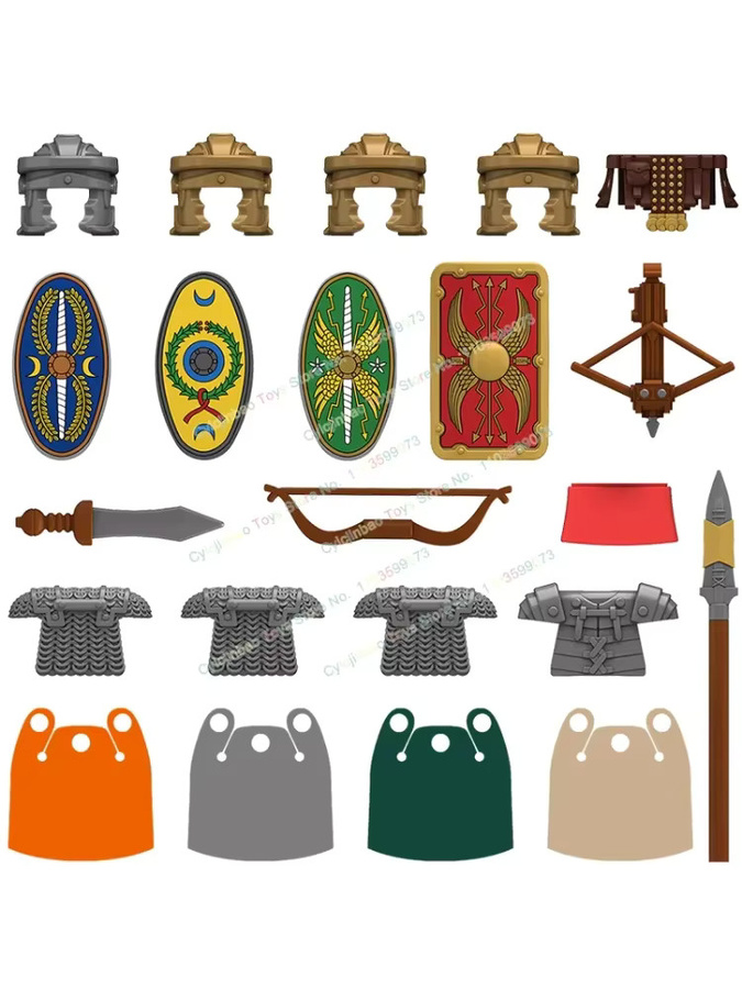 cyicjinbao Römische Soldaten Infanterie, Actionfiguren, Ritter, Kunststoff - Bild 1